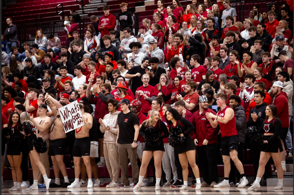 The CWU student section packed out during a game against Western Washington University. Photo courtesy Jacob Thompson.